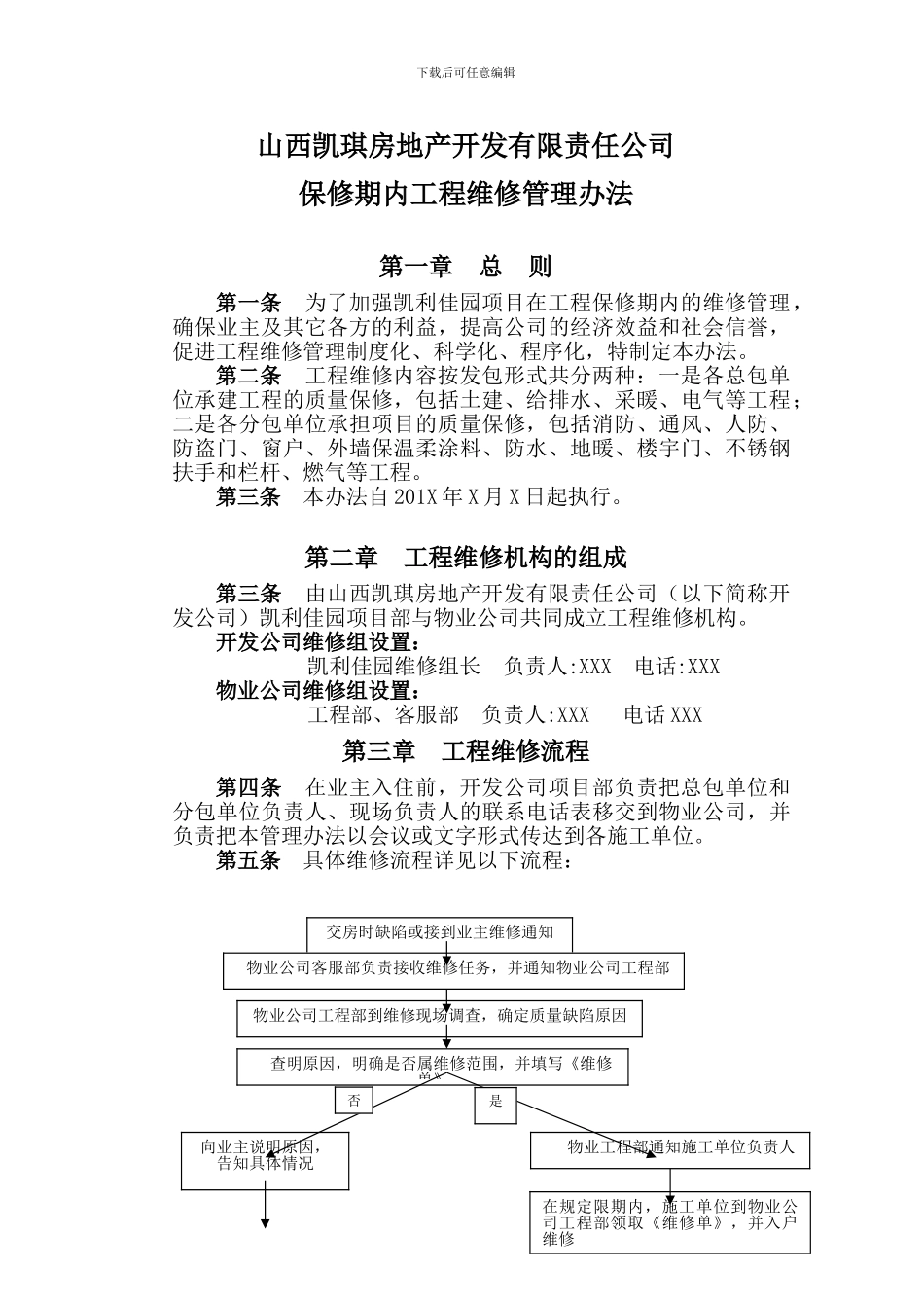 工程维修管理办法()_第1页