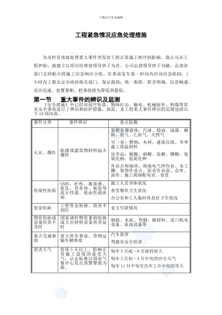 工程紧急情况应急处理措施-secret