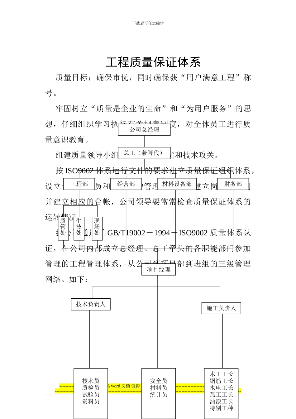 工程质量保证体系机构设置控制扬尘_第2页