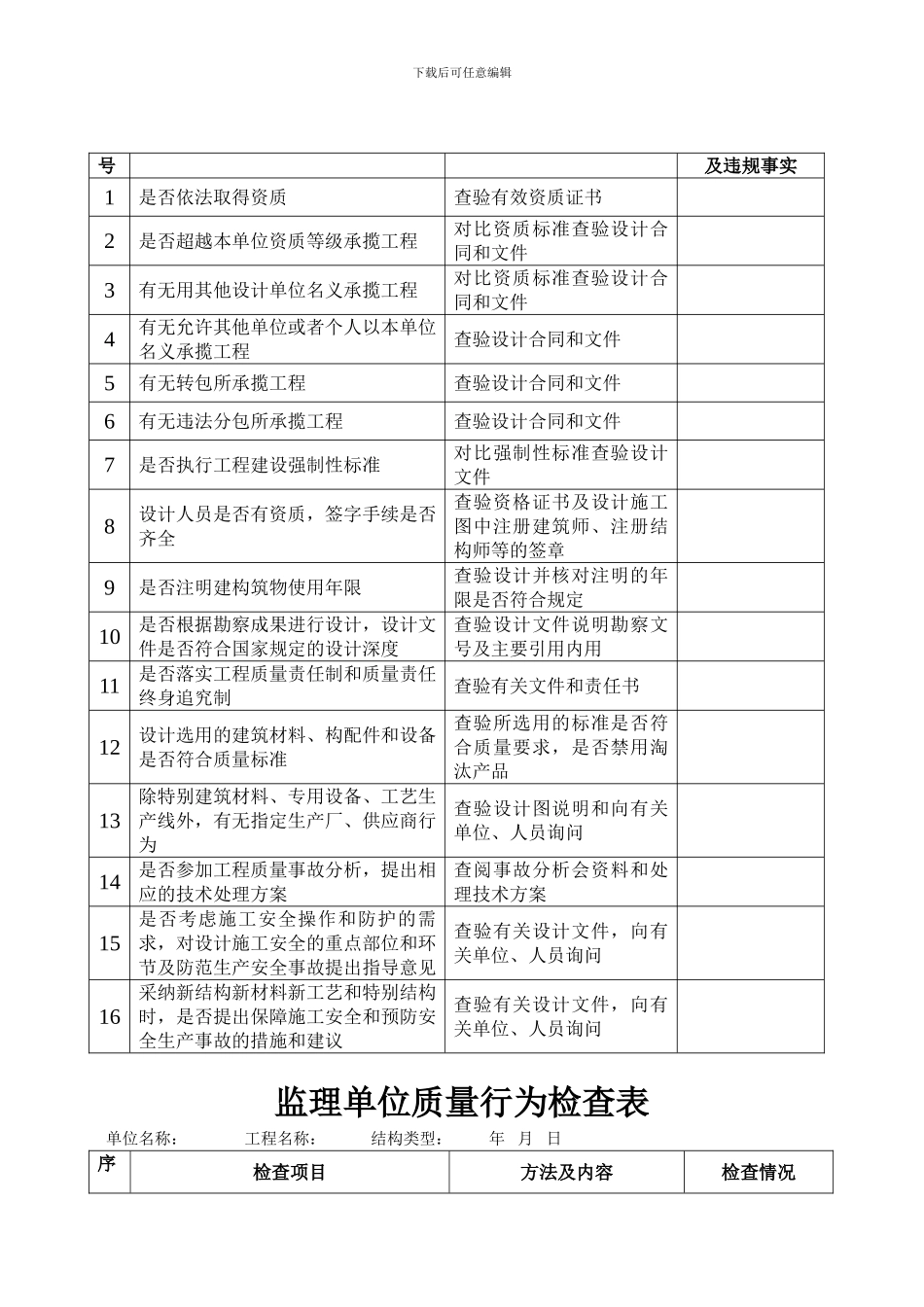 工程质量检查用表_第3页