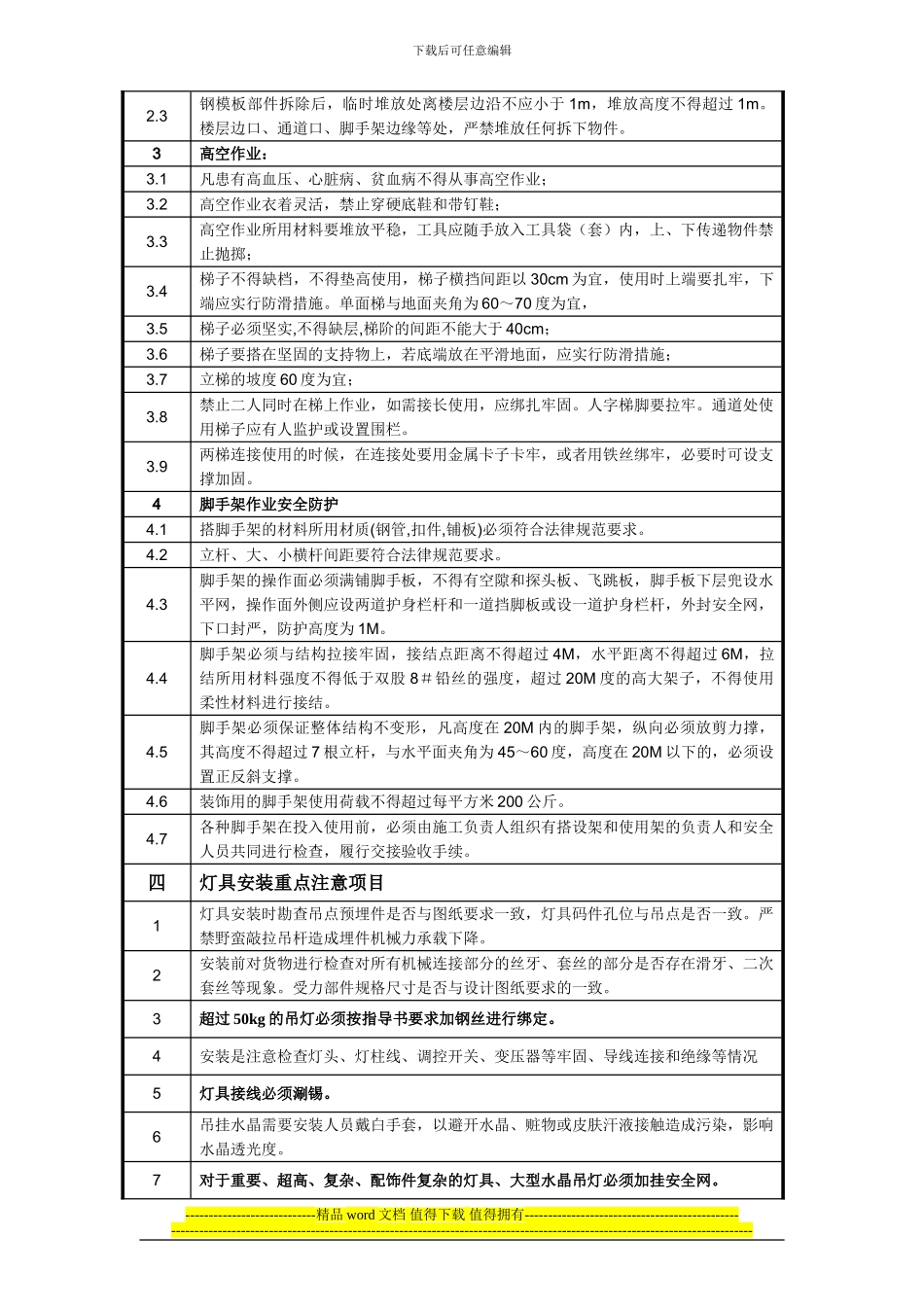 工程部-施工人员安全技术交底_第3页