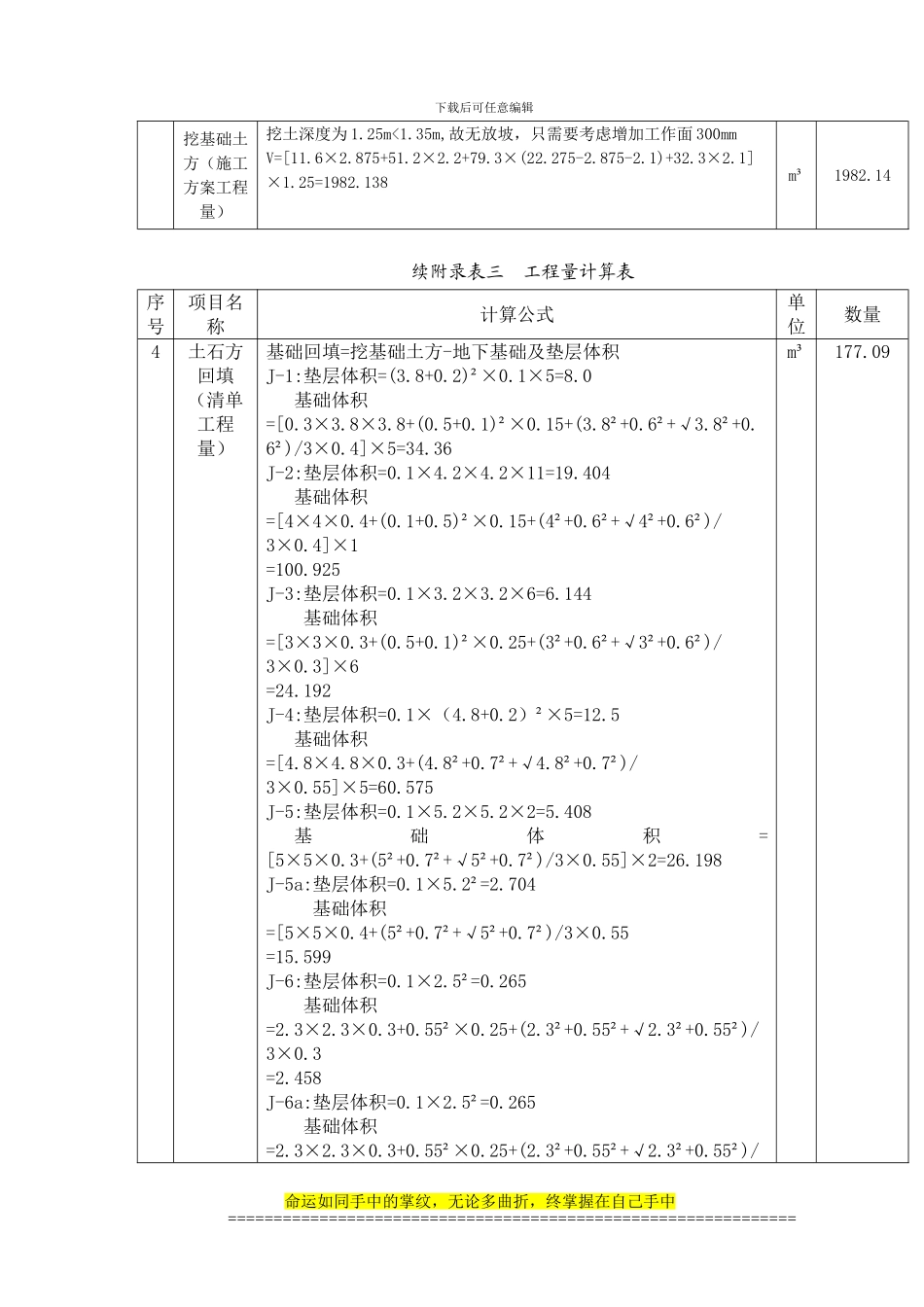 工程量计算表1_第2页