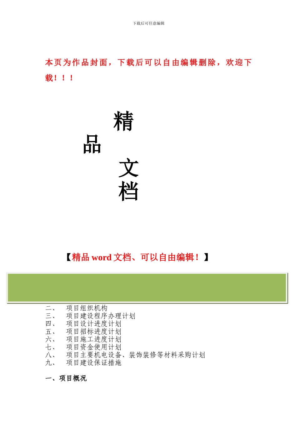 工程项目建设方案_第1页