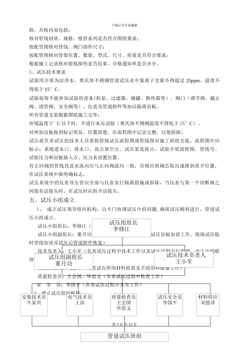 工艺管道试压吹扫施工方案_第3页