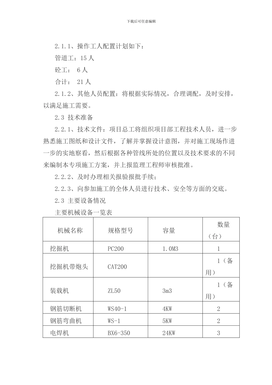 市政弱电电力通信管道工程施工方案_第2页