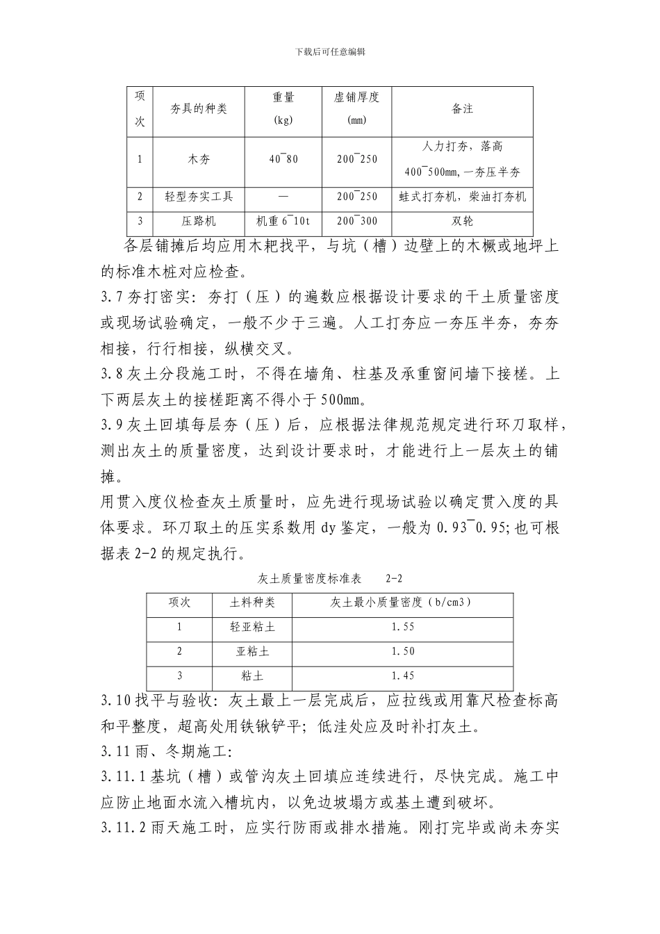 市政工程灰土回填工程施工方案_第3页