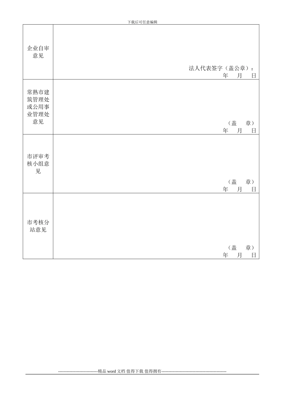 常熟市建筑施工企业安全生产许可证申报材料审核表_第3页