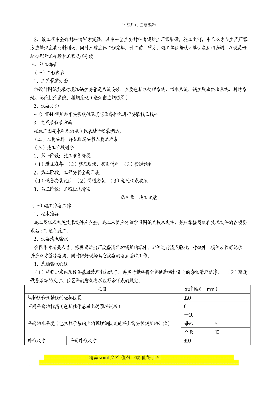 常茂化工锅炉以及蒸汽管道安装施工方案_第2页