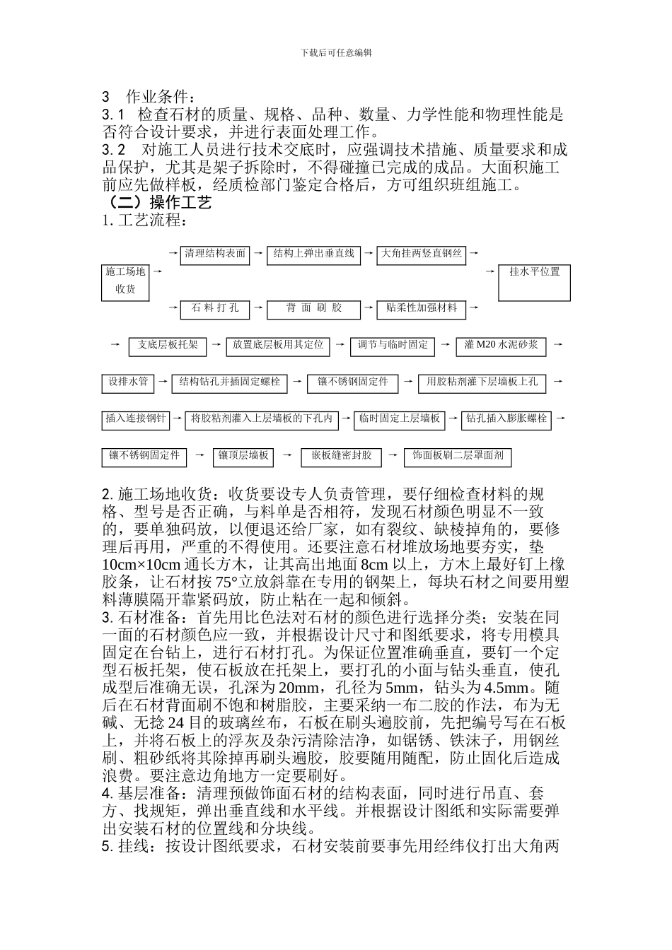 干挂石材施工专项施工方案_第3页