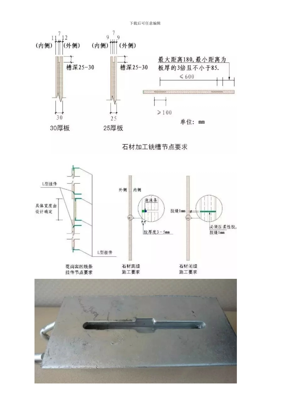 干挂石材施工工艺要求_第3页