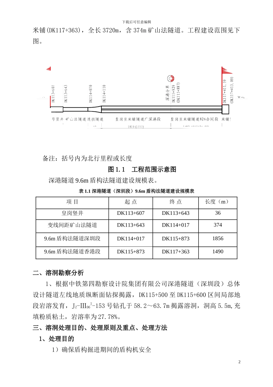 广深港区间盾构区间溶洞处理施工方案-secret_第2页