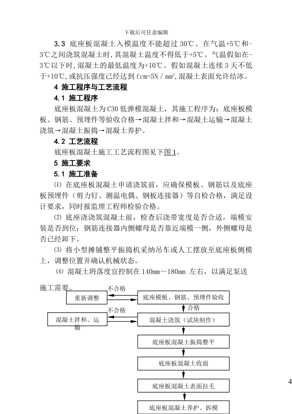 底座板混凝土施工作业指导书-A5_第2页