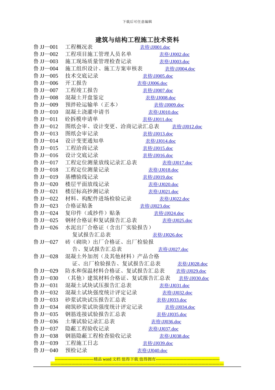 建筑与结构工程施工技术资料_第1页