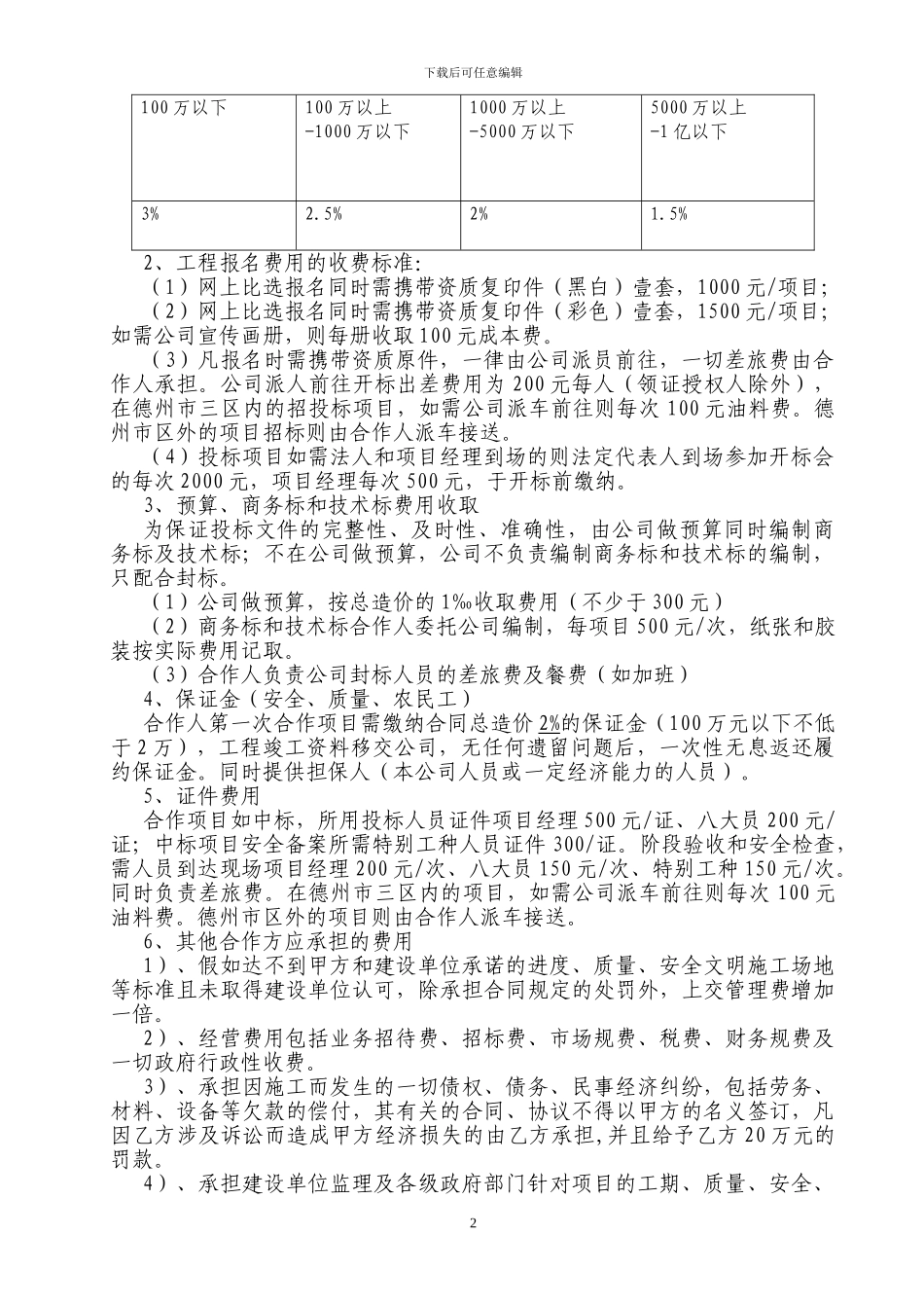 建筑公司挂靠管理办法2024_第2页