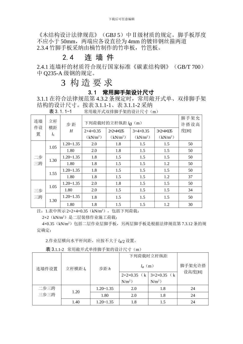 建筑工程扣件式钢管脚手架专项施工方案_第3页
