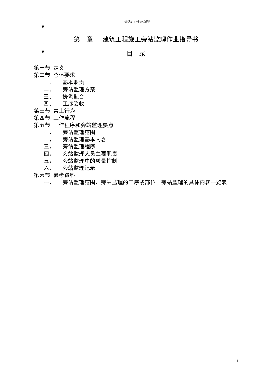 建筑工程施工旁站监理作业指导书_第1页