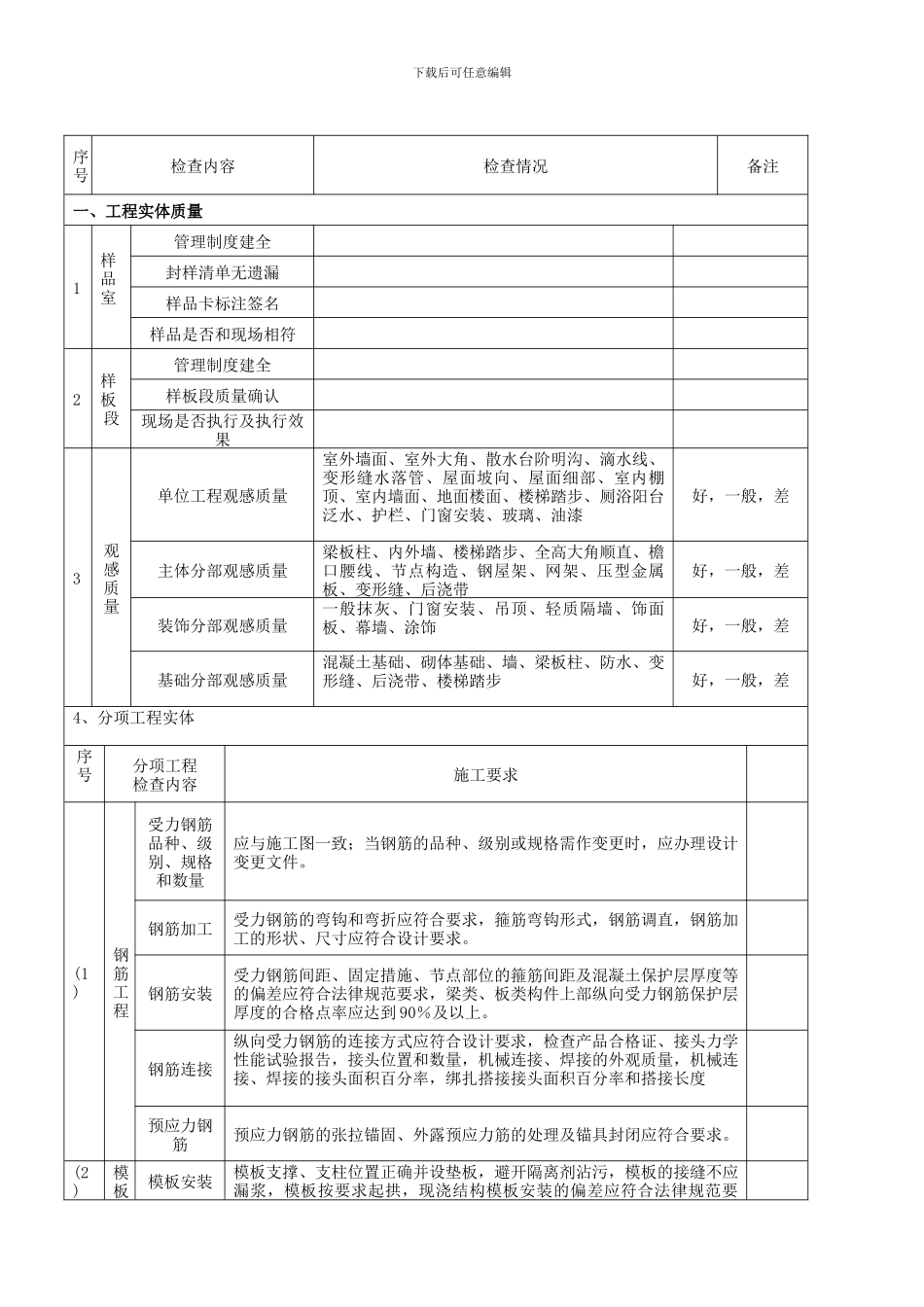 建筑工程质量检查内容_第3页