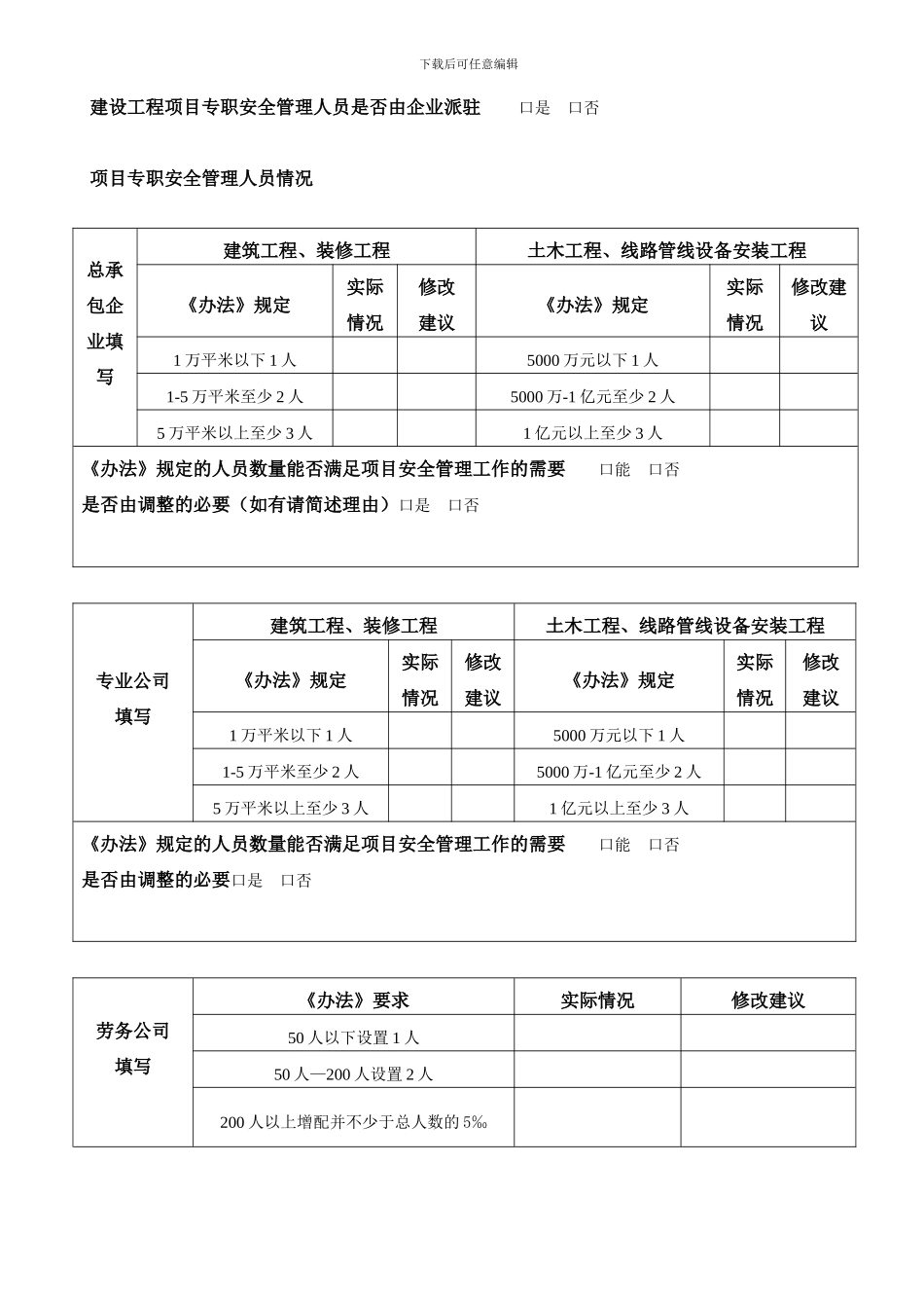 建筑施工企业安全生产管理机构及专职安全生产管理_第3页