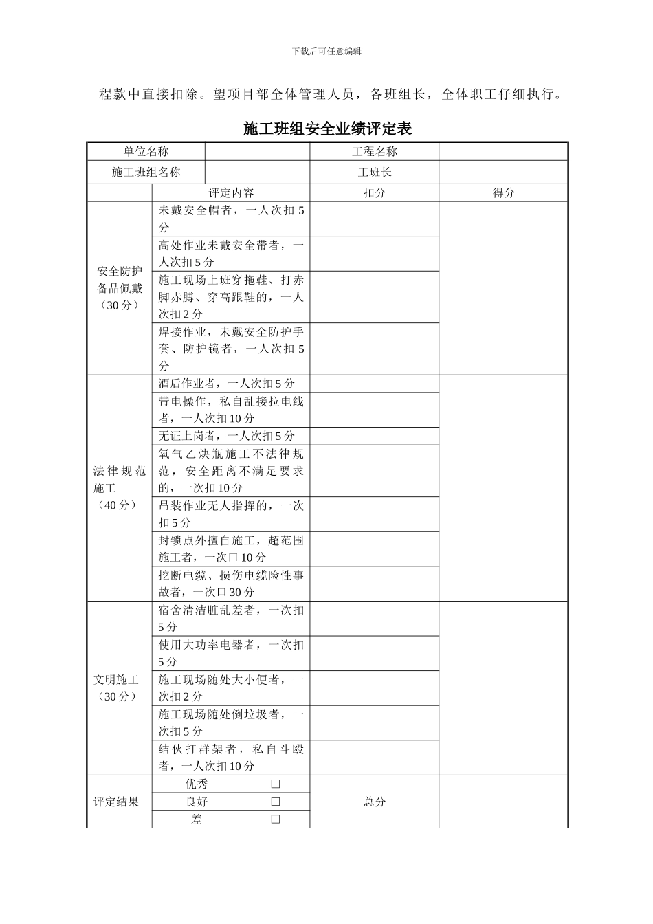 建筑施工安全奖罚制度_第3页
