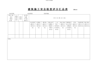 建筑施工安全检查标准JGJ5999