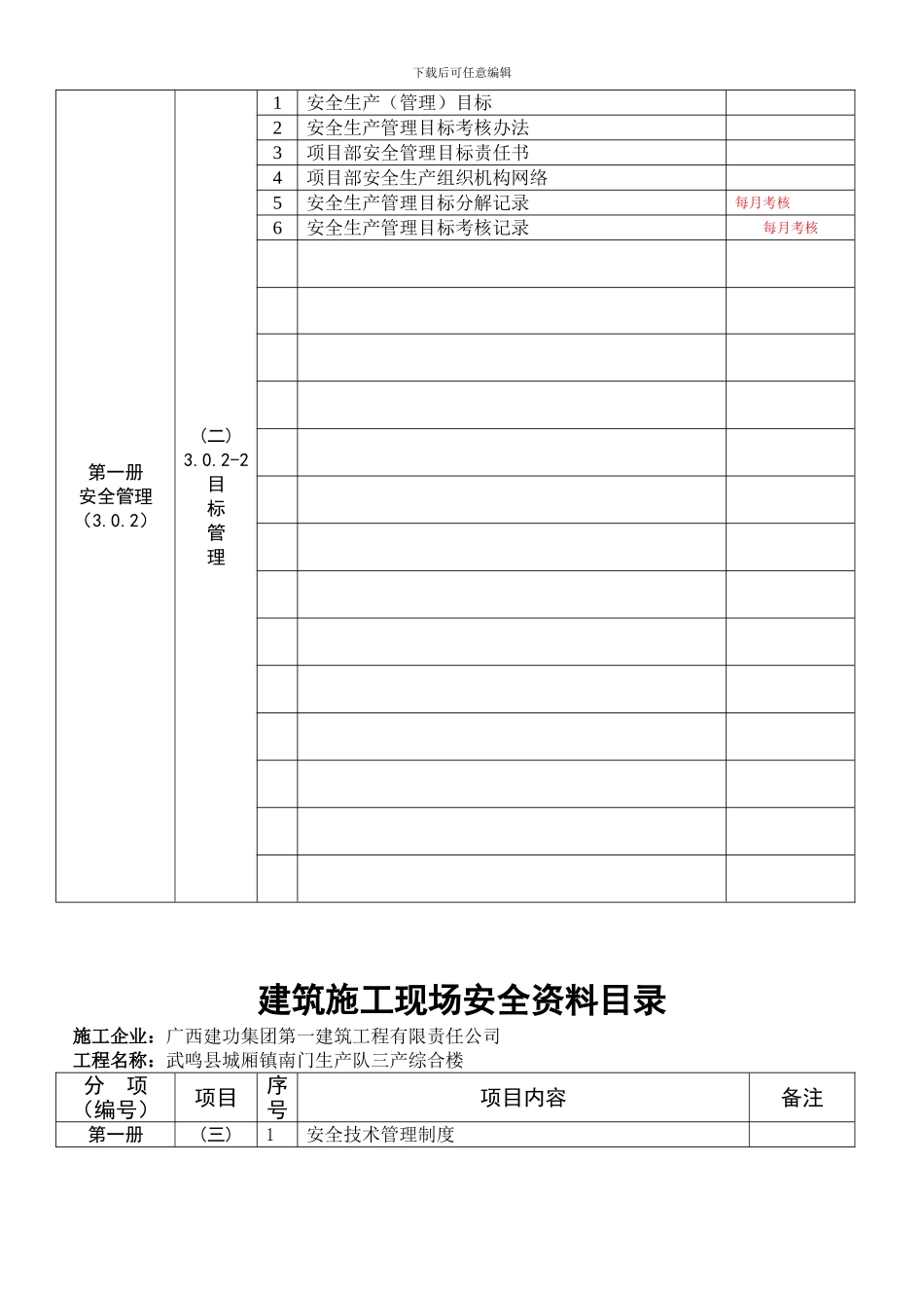 建筑施工安全资料目录_第2页