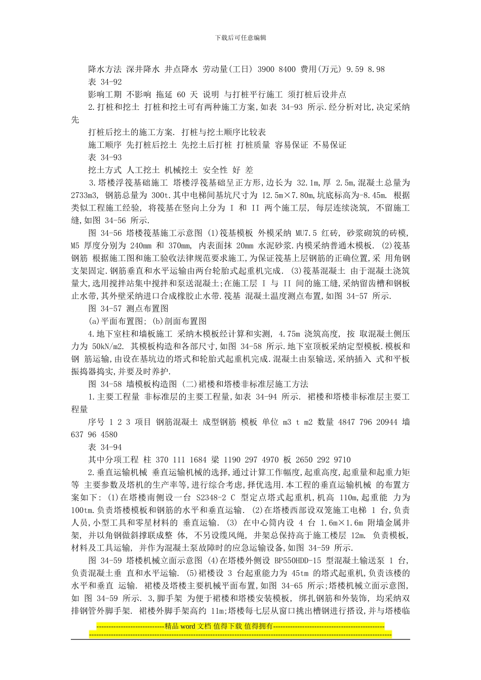 建筑施工手册系列之-施工组织设计-附录II-超高层建筑施工组织设计实例_第2页