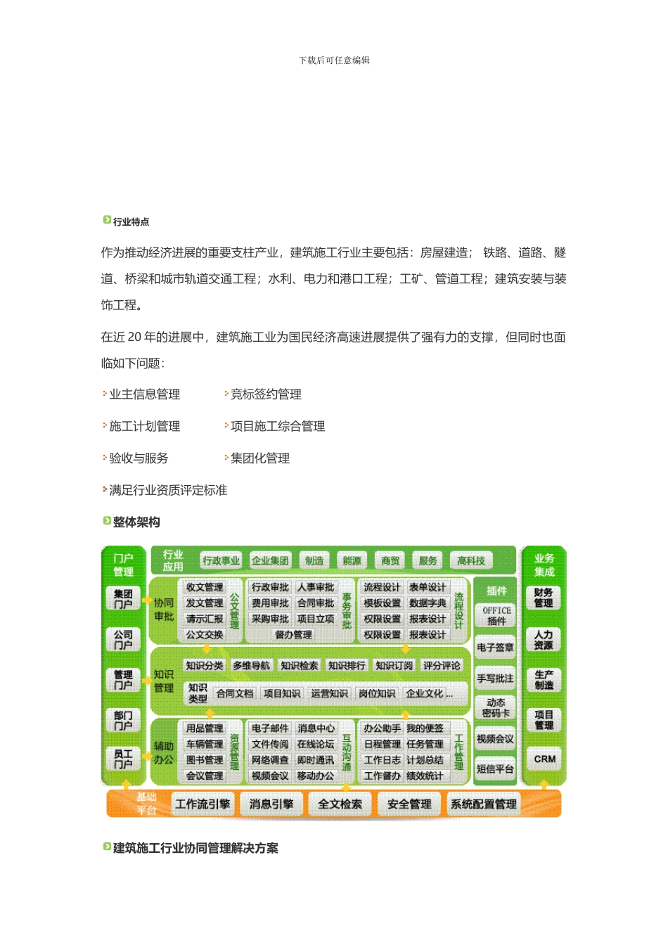 建筑施工行业——叁度OA协同办公系统解决方案_第2页