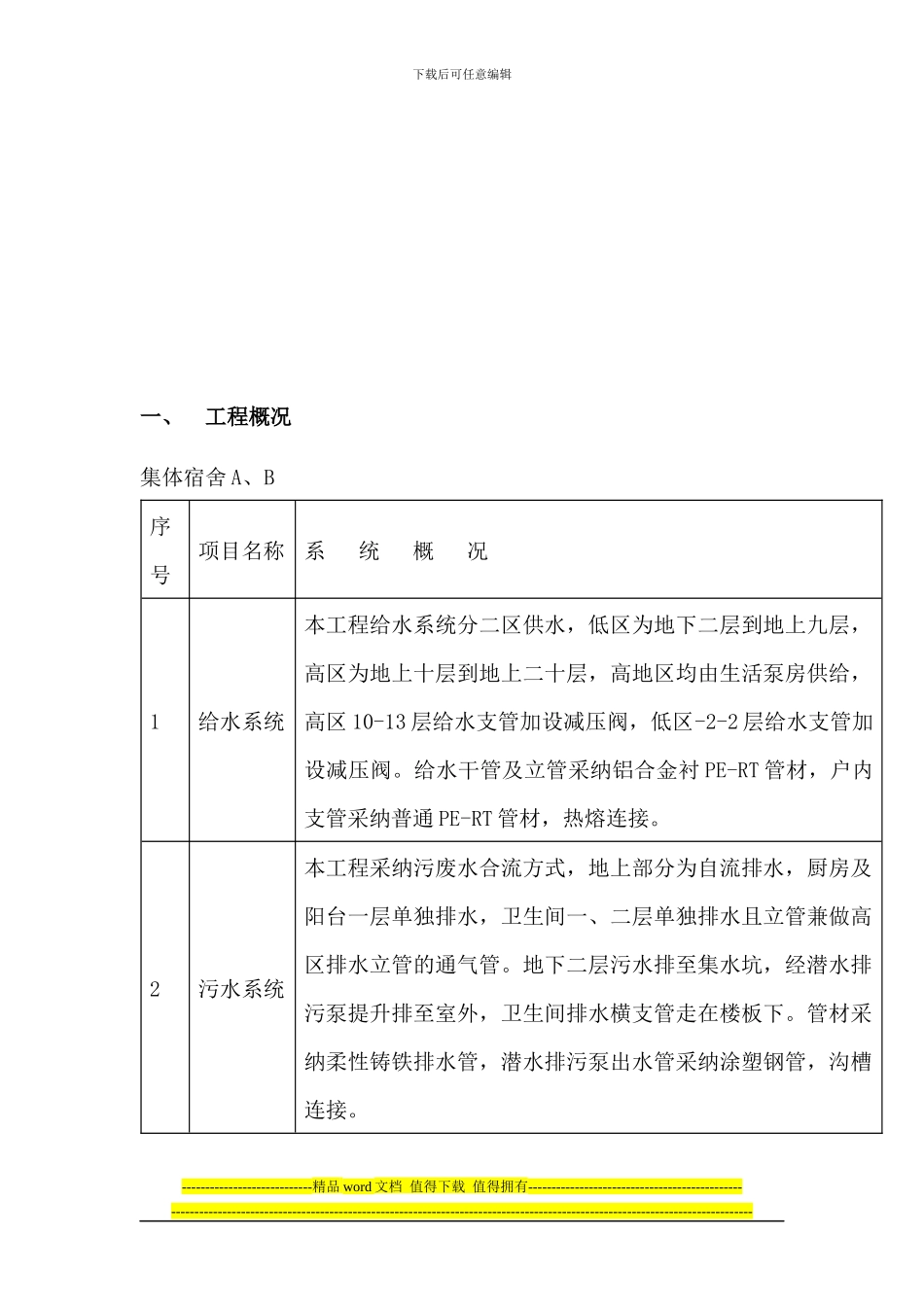 建筑给排水施工设计方案_第2页