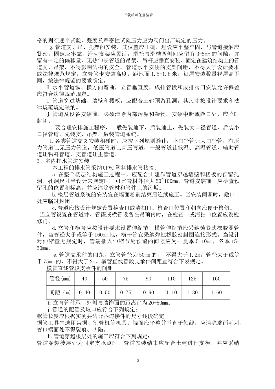 建筑给水、排水工程专项施工方案_第3页
