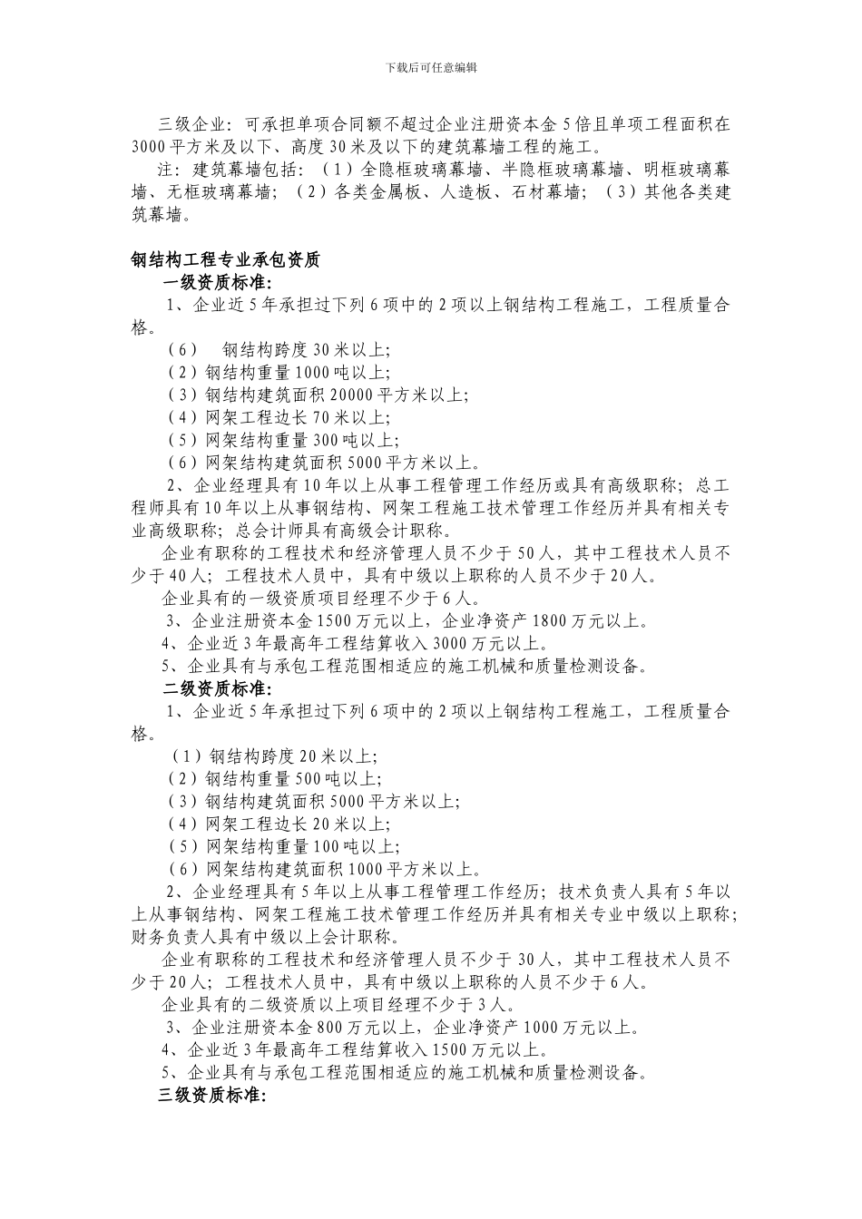 建筑装修装饰工程专业承包一级资质标准_第3页