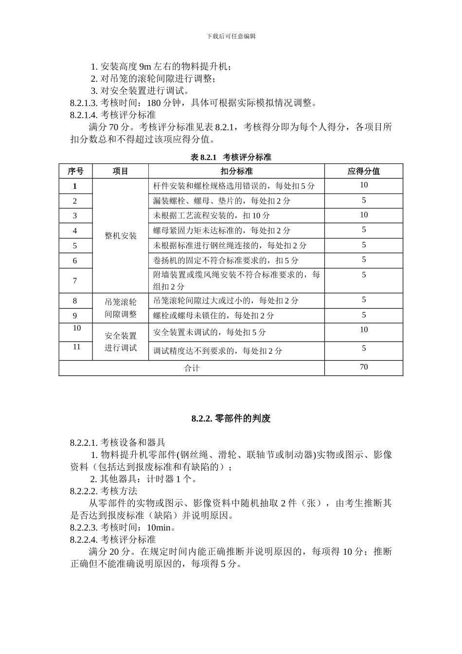 建筑起重机械安装拆卸工安全操作技能考核标准_第3页