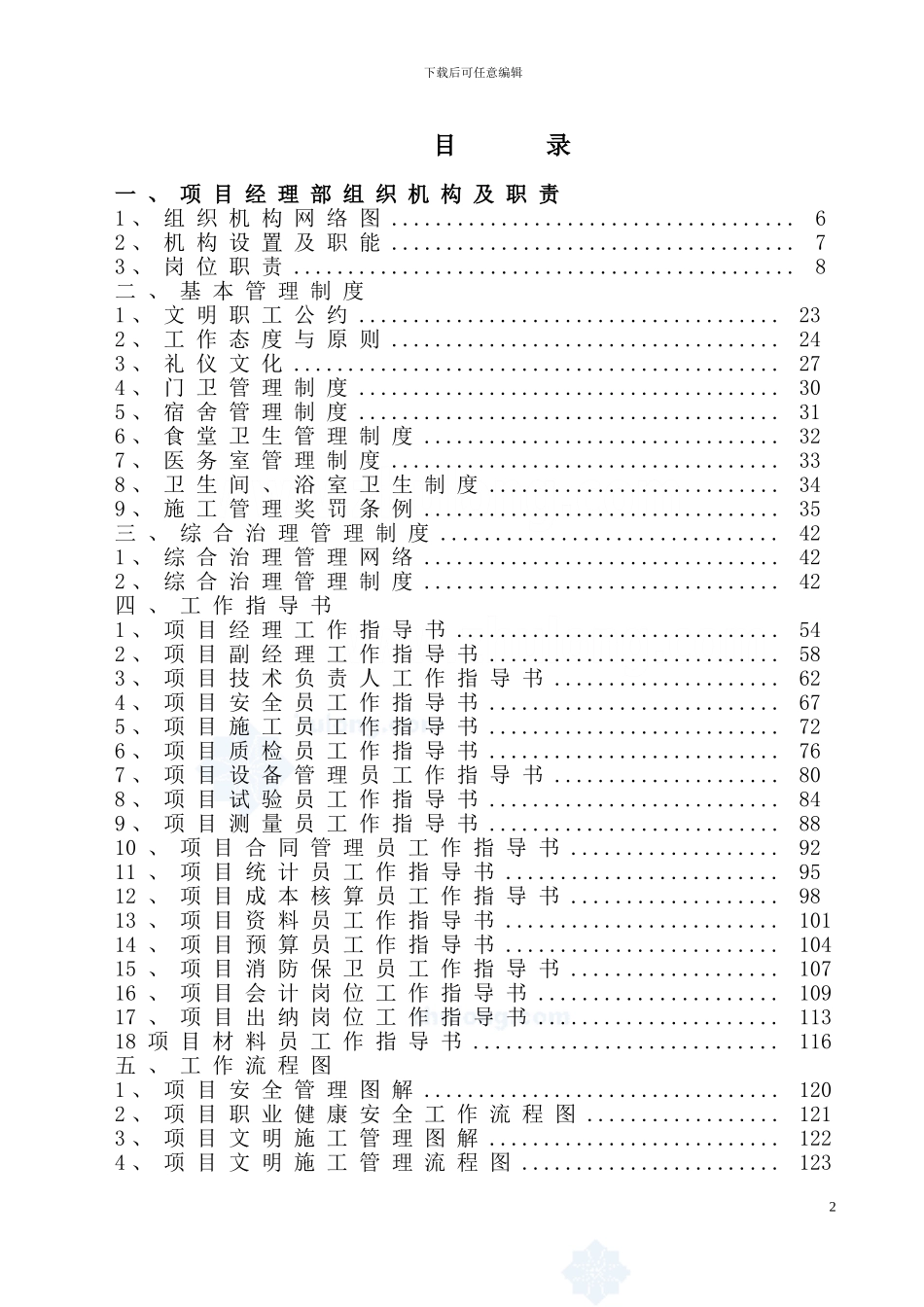 建筑项目部施工管理制度汇编_第2页