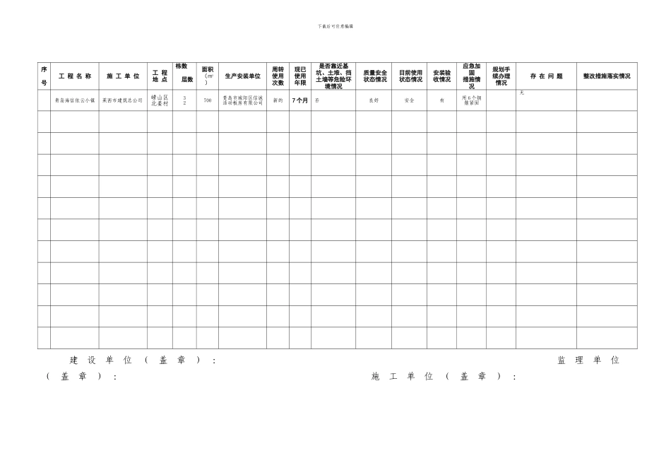 建设工程施工现场临建房屋安全检查表_第2页