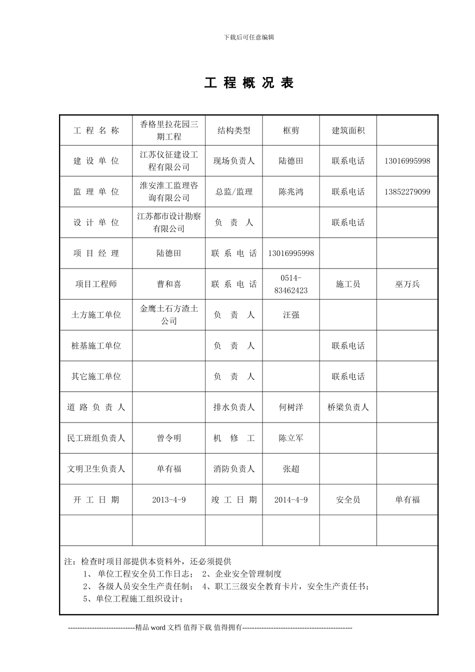 建设工程施工现场安全管理台账_第1页