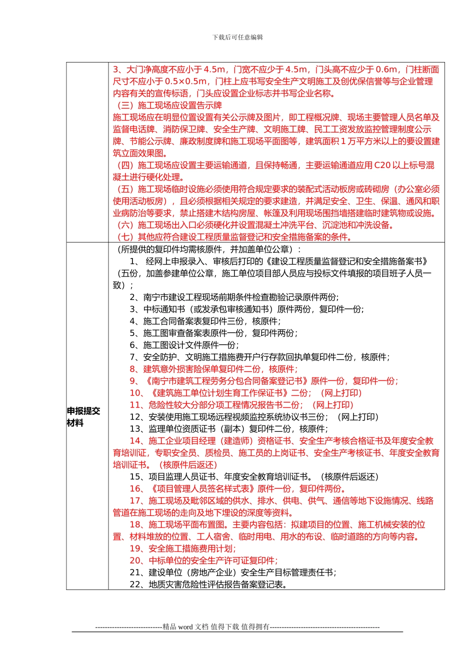 建设工程质量监督登记和安全措施备案一次性告知材料_第2页