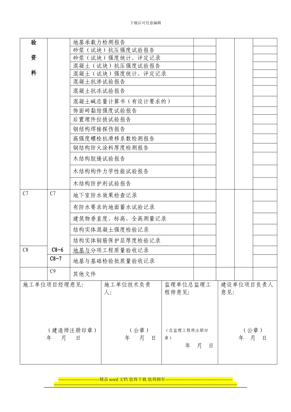 建设工程资料城建档案馆归档目录1_第3页