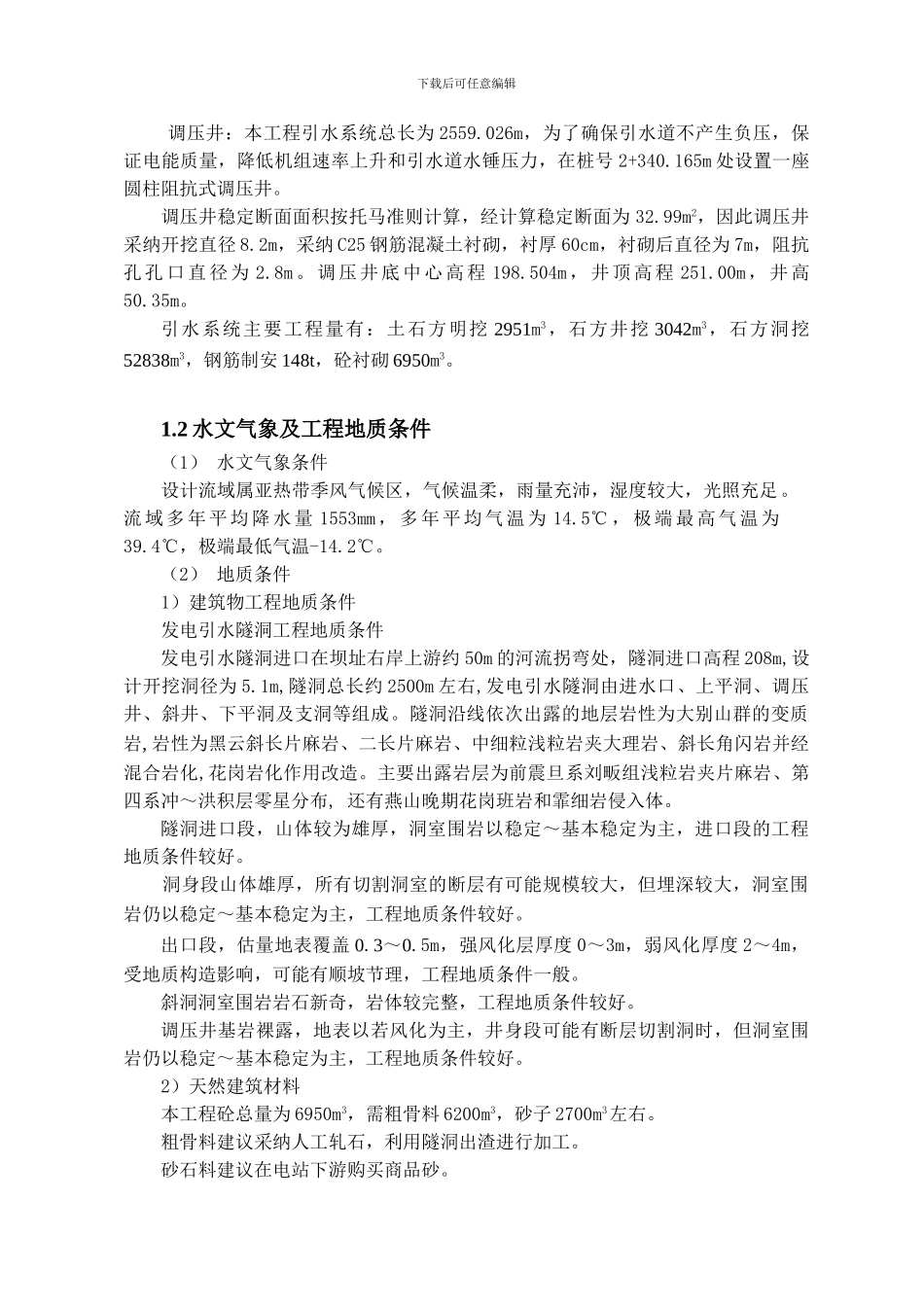 引水洞施工组织设计_第2页