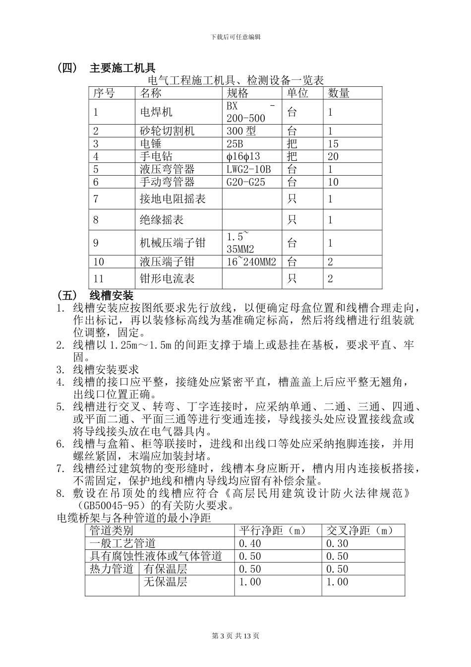 强电安装施工方案_第3页