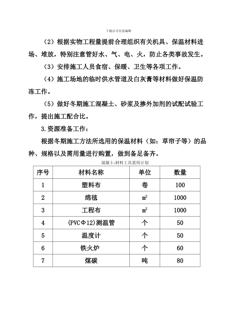 彩虹湾小区冬季施工方案_第3页