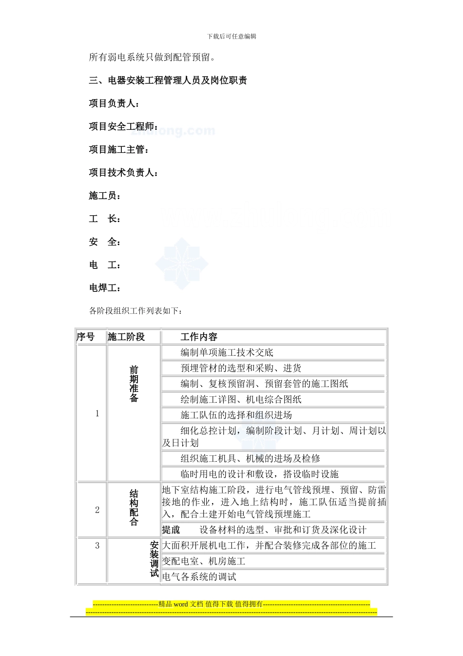 徐州某住宅楼工程电气施工组织设计-secret_第3页