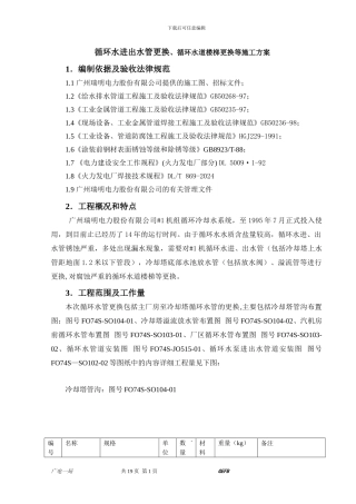 循环水管安装方案