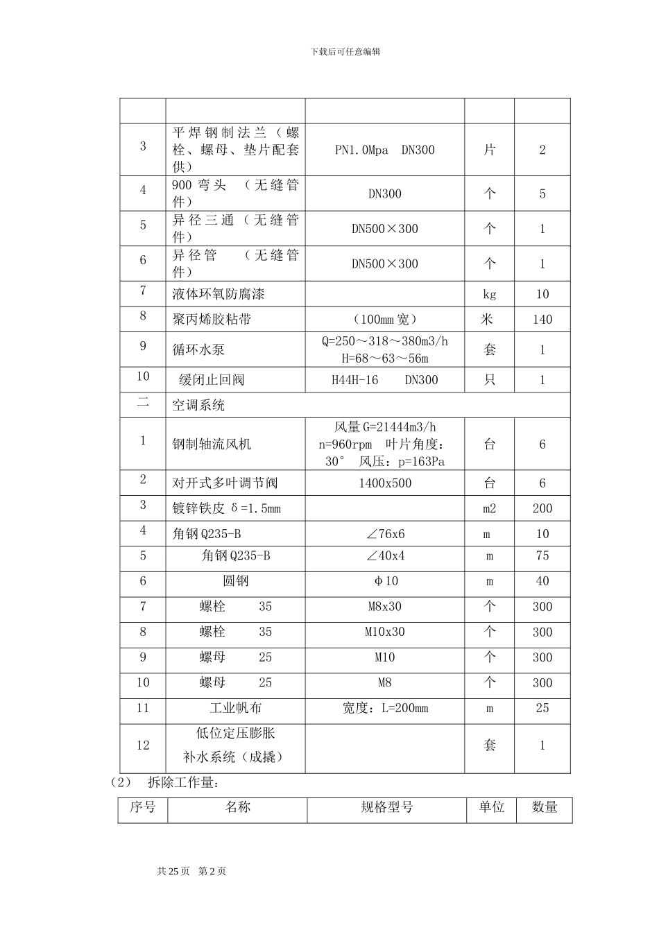 循环水系统、空调系统改造施工方案_第3页