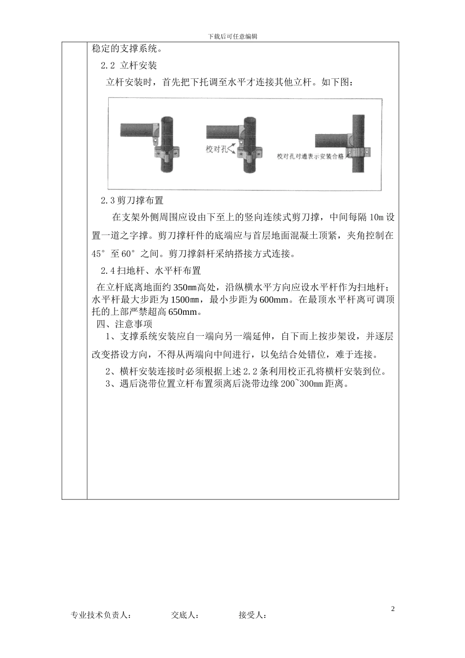 快速架技术交底_第2页