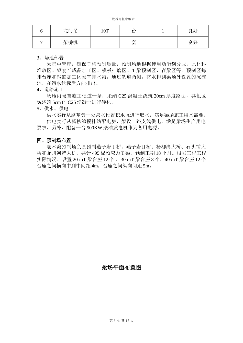 思剑八标老木湾T梁预制场施工方案_第3页