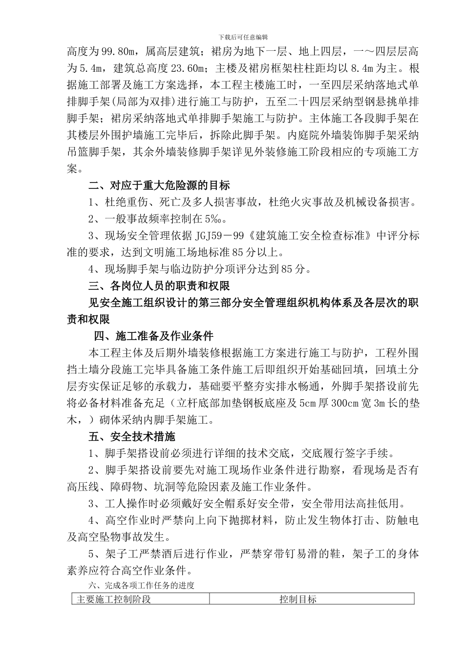 恒和酒店工程脚手架施工方案_第2页