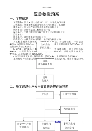 恒大名都应急救援预案