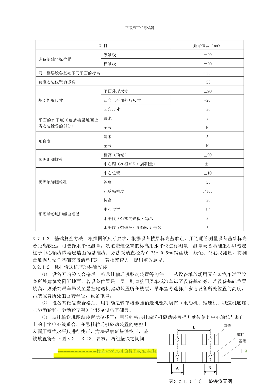 悬挂输送机施工工艺标准_第3页