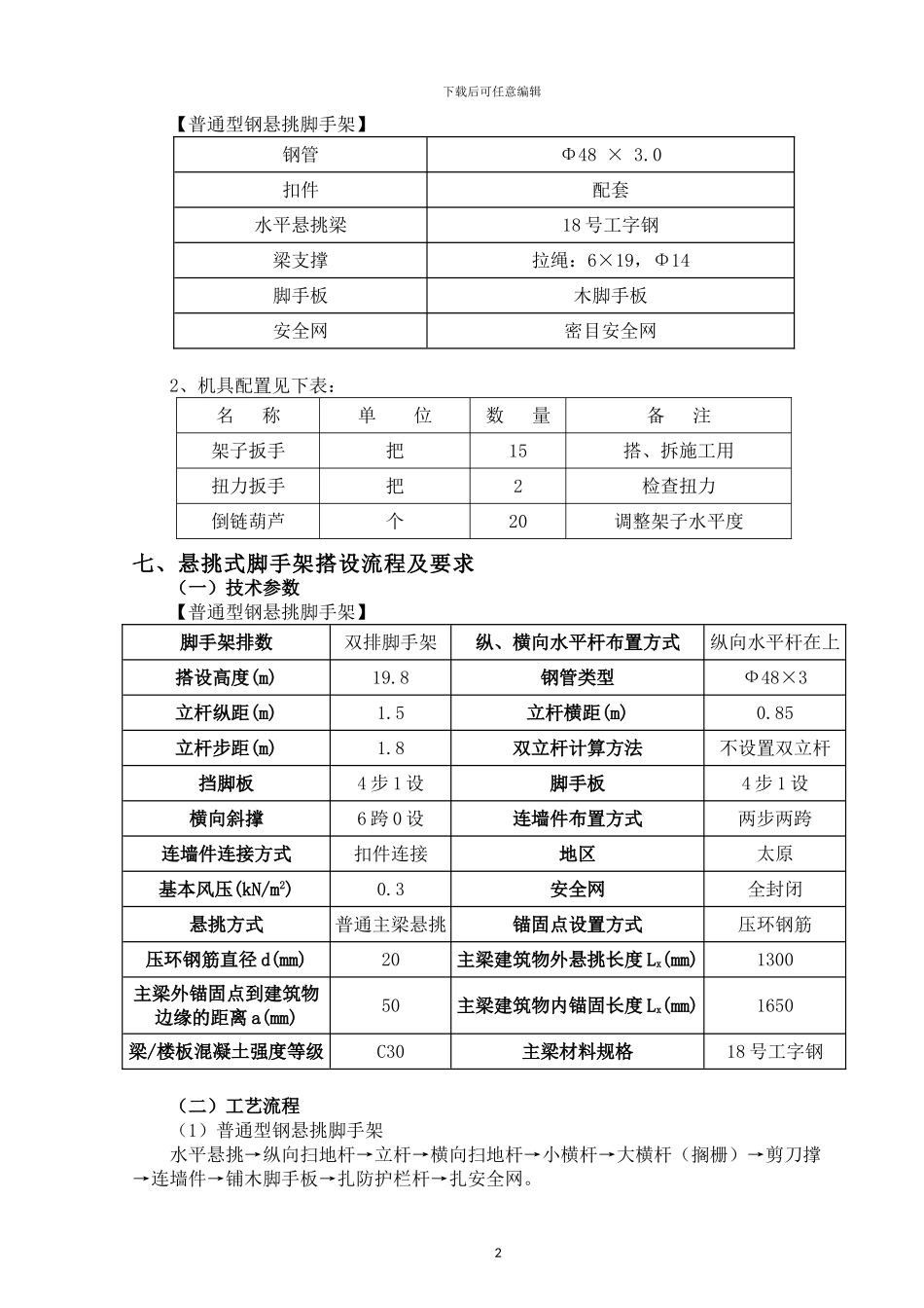 悬挑脚手架施工方案修改2024_第3页