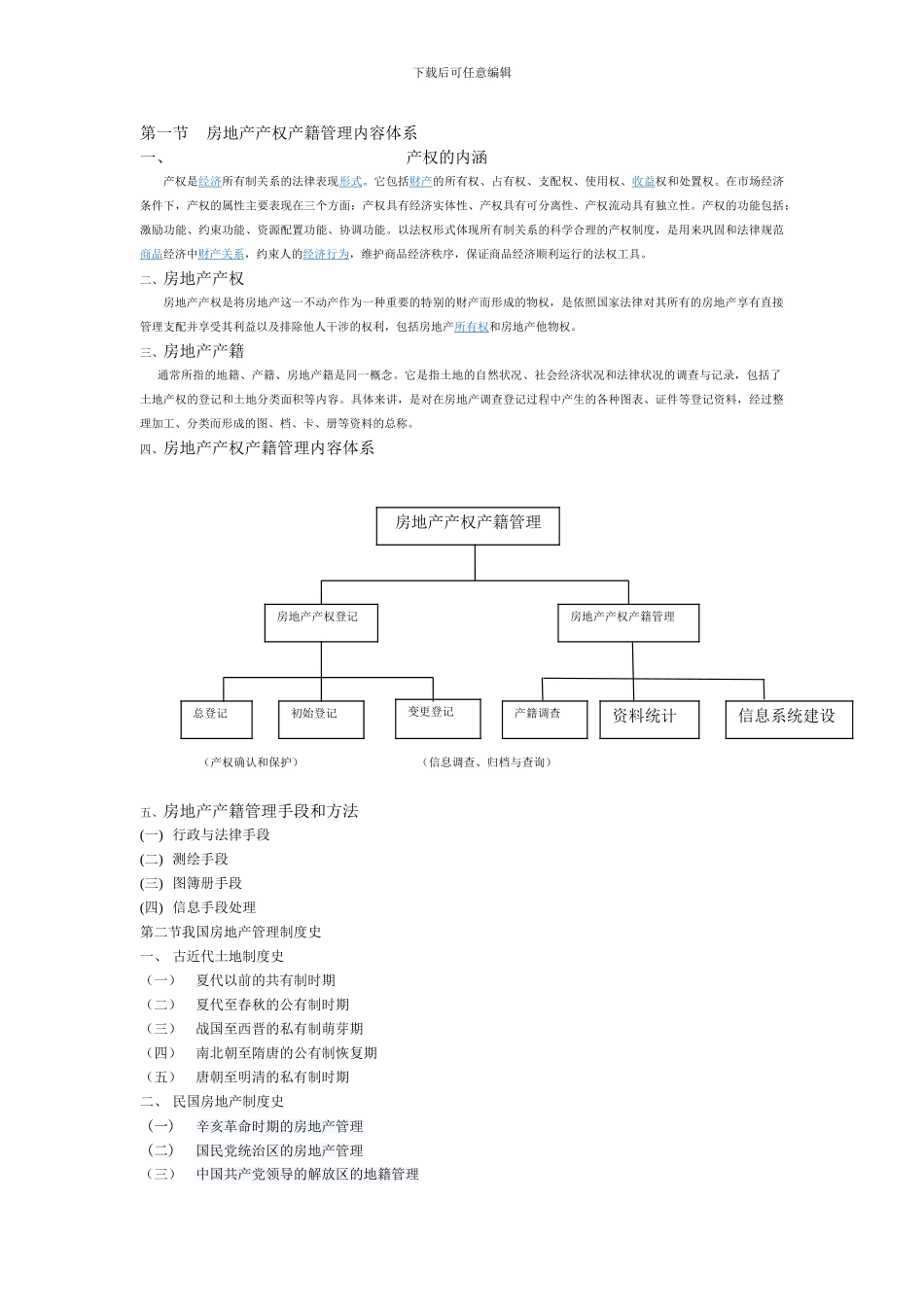 房地产产权产籍管理内容体系_第1页