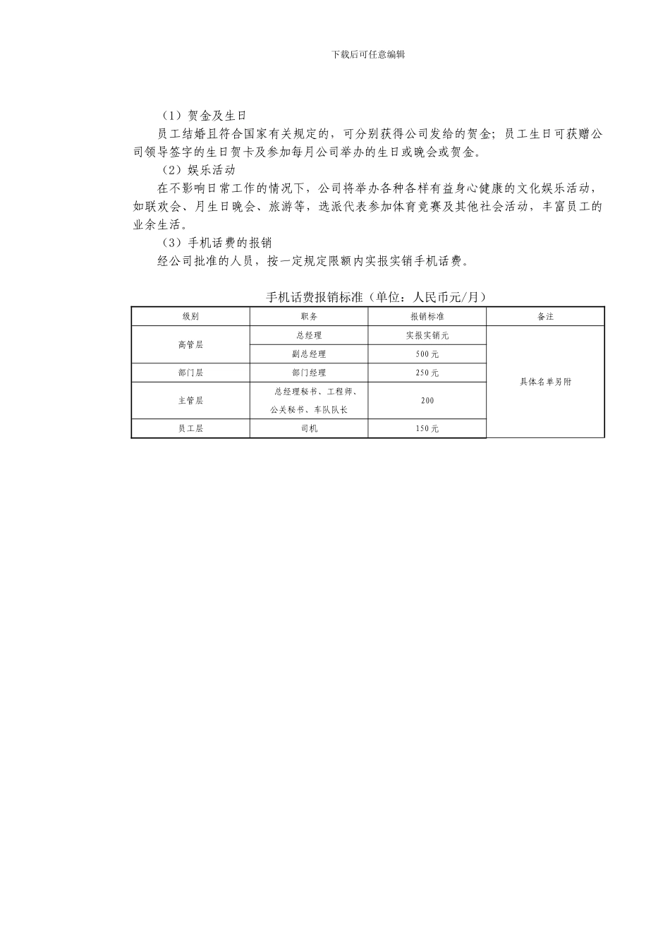 房地产制度管理--××房地产公司员工福利管理办法_第3页